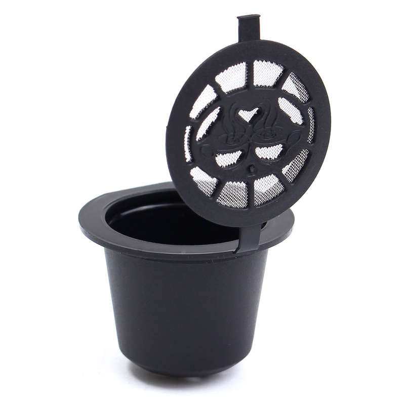 6 Pack Reusable Capsules Refillable Pods With Brush Spoon For Nespresso Coffee Machines
