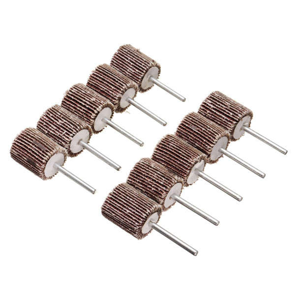 10pcs 120 Grit Flap Wheel Polish Wheel for Dremel Rotary Tools