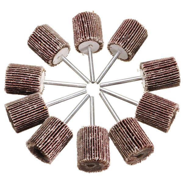 10pcs 120 Grit Flap Wheel Polish Wheel for Dremel Rotary Tools