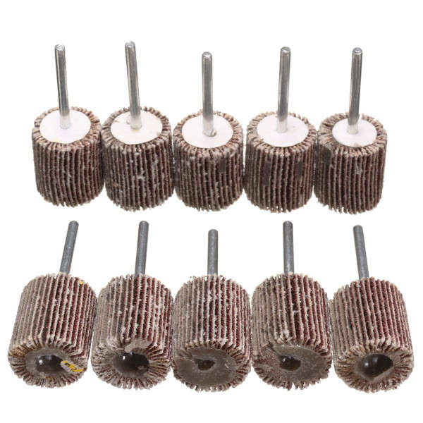 10pcs 120 Grit Flap Wheel Polish Wheel for Dremel Rotary Tools