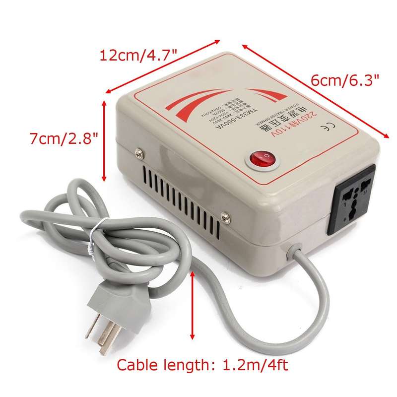 o 110V 500W Step Down Voltage Converter Transformer Convert