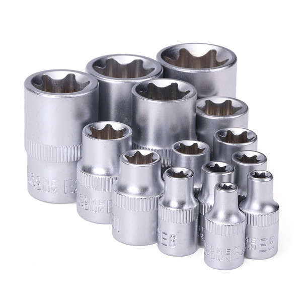Tamper Proof E4-E24 Torx Star Bit Socket Set Female E Type Socket