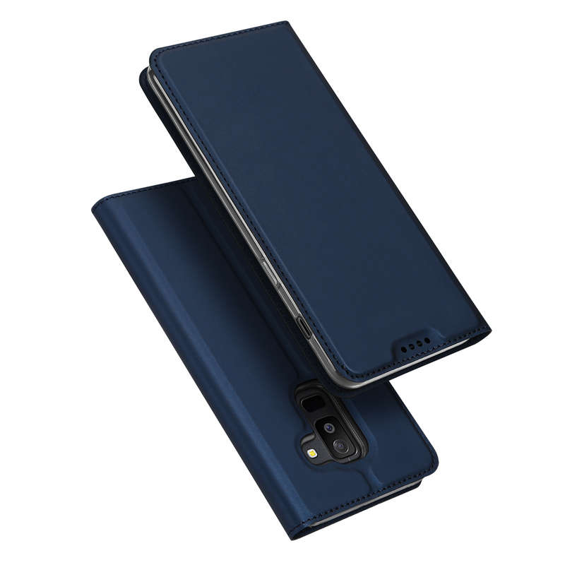 Flip Bracket Card Slot Magnetic Protective Case For Samsung Galaxy A6 Plus 2018