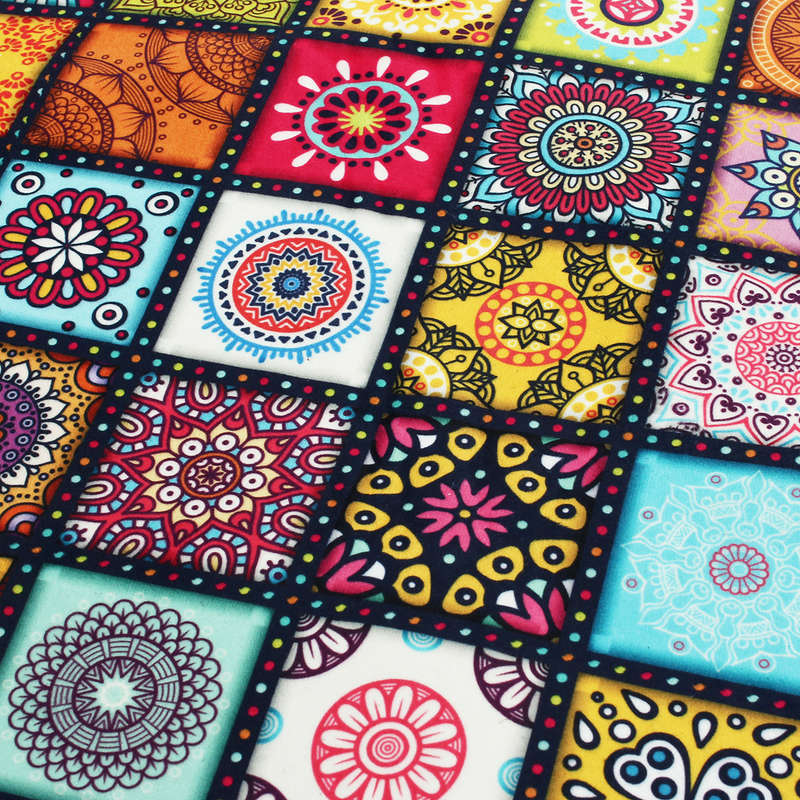 60/80/100/120CM Mandala Pattern Round Carpet Living Room Area Rugs Floor Mat