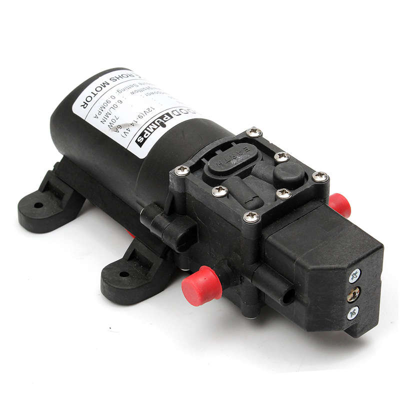 Water High Pressure Diaphragm Pump Caravan Boat DC12V