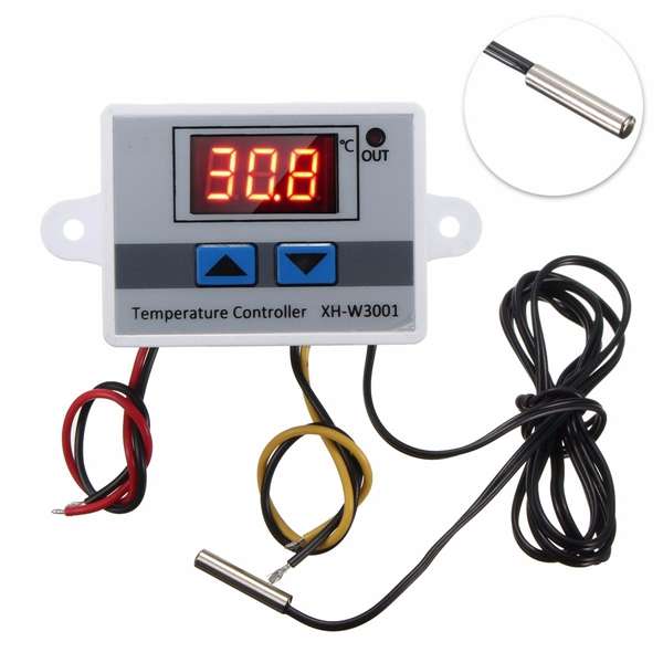 XH-W3001 220V 10A Digital Display LED Temperature Controller With Thermostat Control Switch Probe