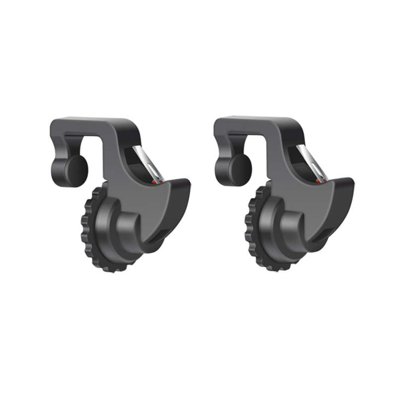 Bakeey T10 2PCS Gamepad Trigger Fire-Button Aim Mobile Games Controller Shooter Key (COLOR: BLACK)