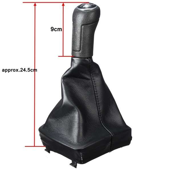 5 Speed Gear Shift Knob Stick Gaiter Frame for VOLKSWAGEN VW POLO MK4 9N 9N2 02