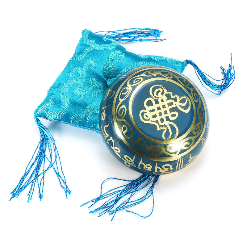 80mm Blue Tibetan Yoga Singing Bowl