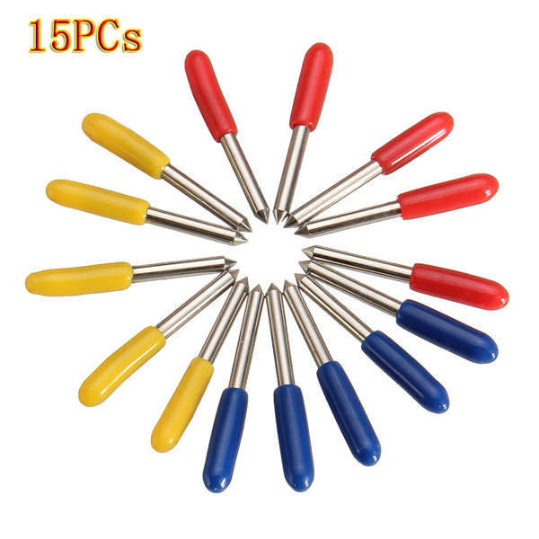 15pcs 30 45 60 Degree GCC Cutting Plotter Vinyl Cutter Blade Knife Blades for Roland Cutter