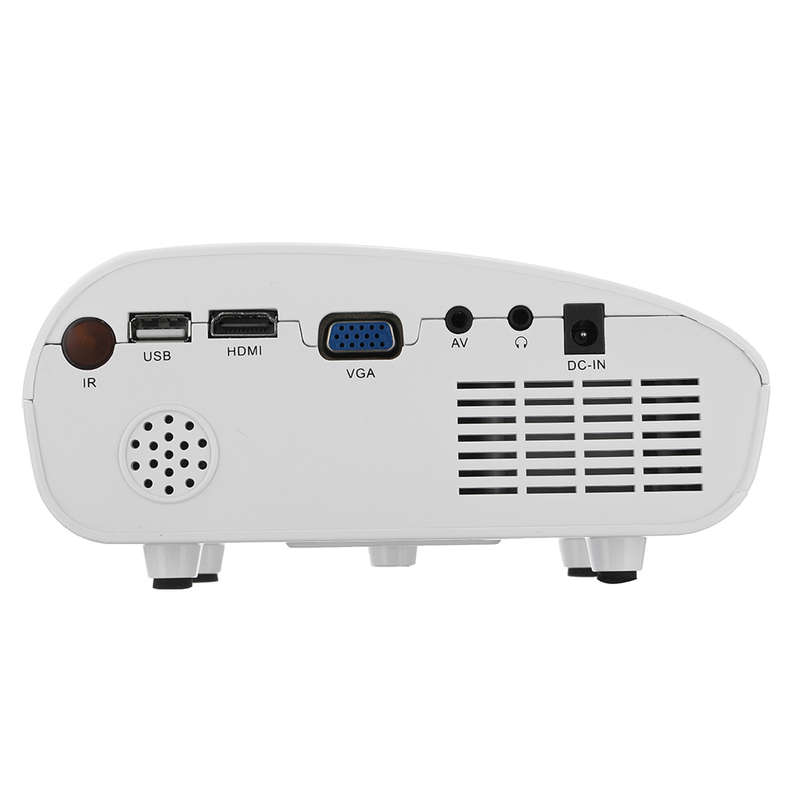 3D 1080P Portable LCD LED Mini Projector 600 Lumens 480x320 USB VGA TV AV Office Home Theater