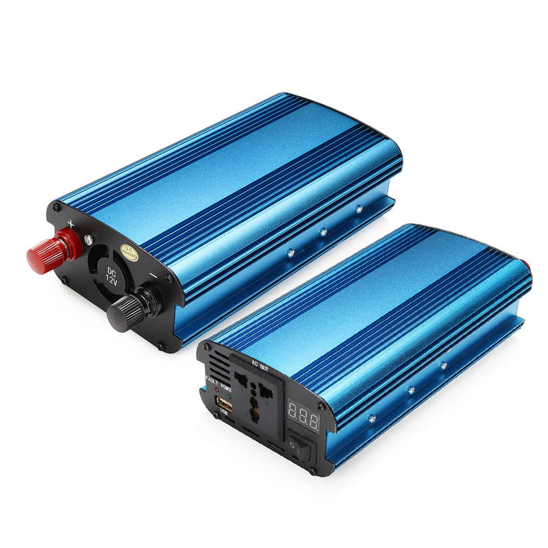 3000W/4000W DC12V/24V to AC220V Power Inverter Charger LED Modified Sine Wave Converter