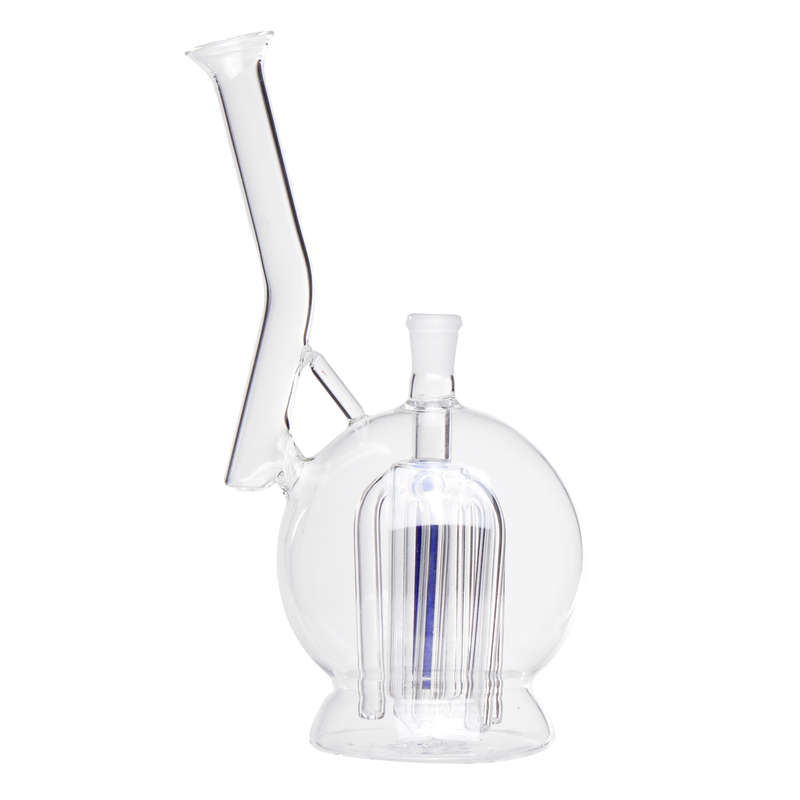 7 Inch Clear Glass Bong Pipe Bottle Water Cup Glassware Crafts Accessories