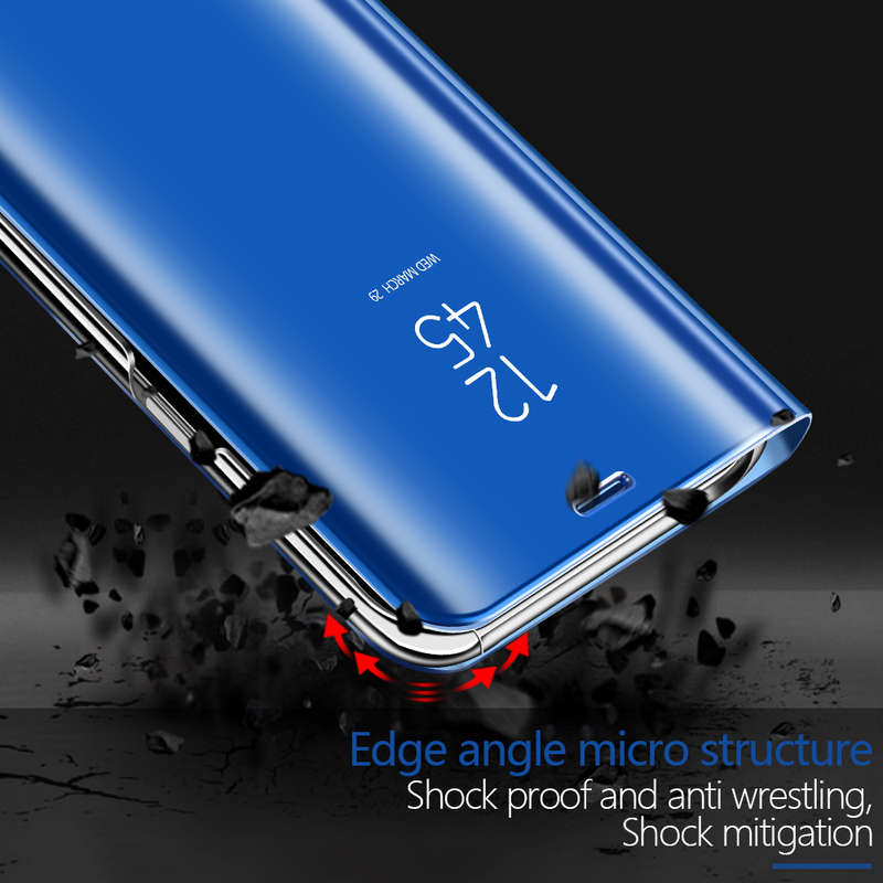 Bakeey Flip Smart Sleep Mirror Window View Bracket Protective Case For Xiaomi Redmi Note 6 Pro -
