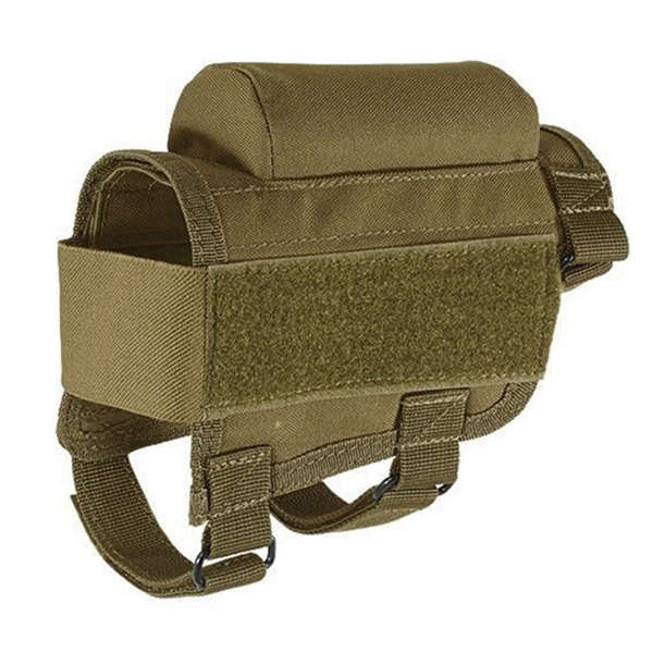 Tactical Gun Buttstock Ammo Cartridges Holder (COLOR: KHAKI)