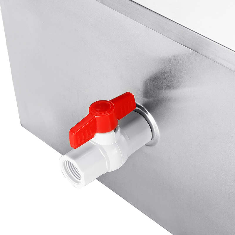 5GPM Stainless Steel Grease Trap Interceptor Set Restaurant For Kitchen Wastewater