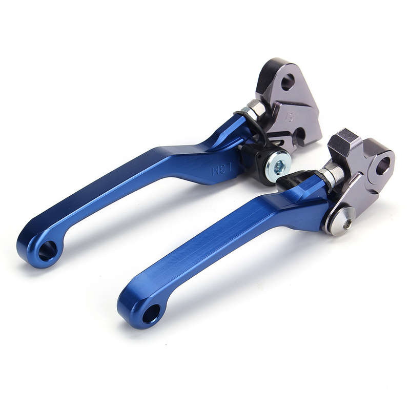 Motorcycle CNC Brake Clutch Levers+ Handlebar Grips For KAWASAKI/Yamaha YZ12