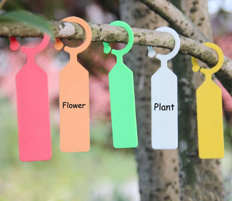 ring hanging garden flower plant label