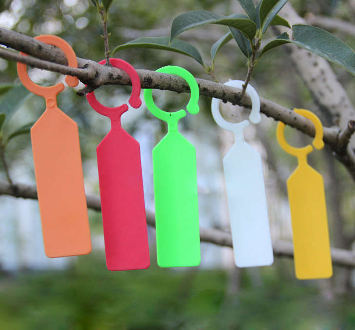 ring hanging garden flower plant label