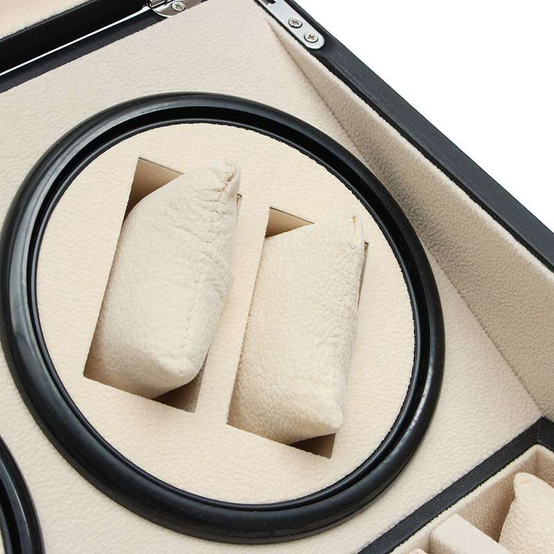 Luxury PU Leather Automatic 4+6 Watch Display Box