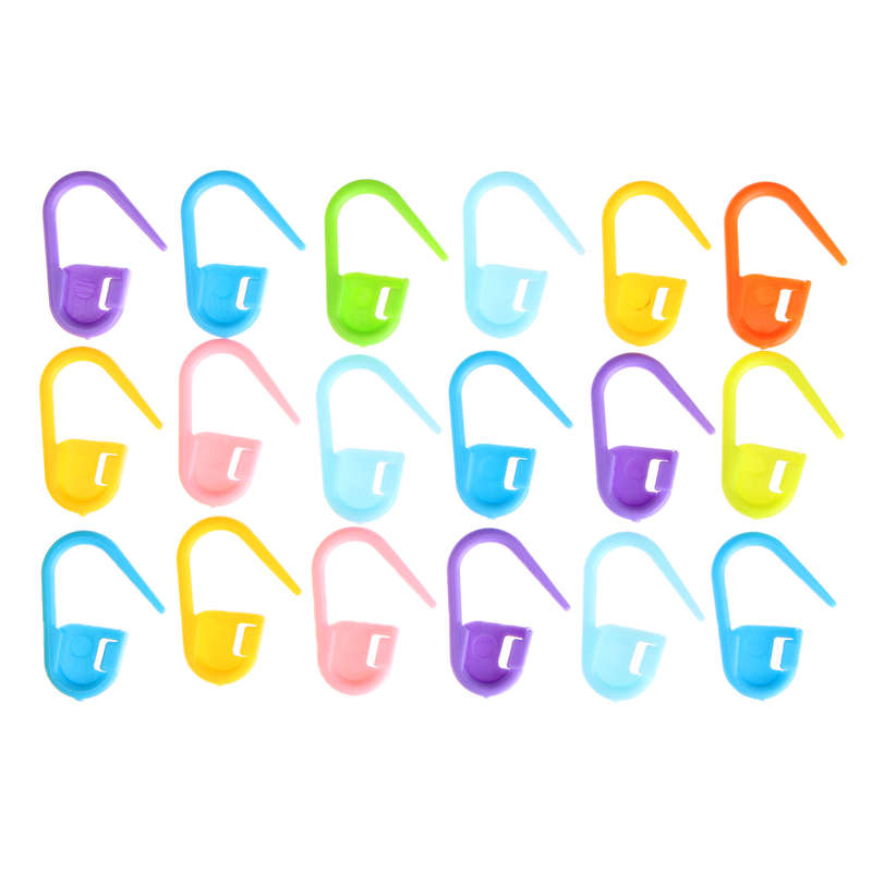 2Pcs Ergonomic Crochet Hooks Set Knitting Needle Kit Locking Stitch Markers Crochet Yarn Tools