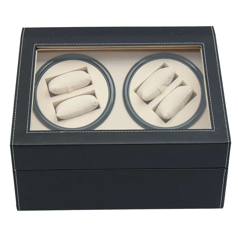 Luxury PU Leather Automatic 4+6 Watch Display Box