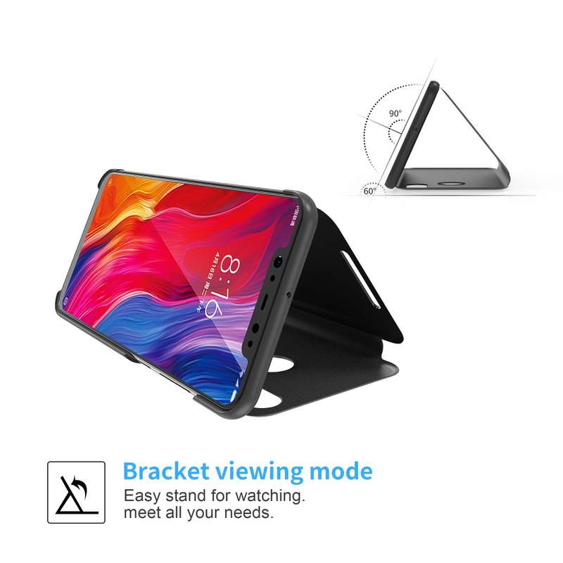 Bakeey Flip Smart Sleep Mirror Window View Bracket Protective Case For Xiaomi Redmi Note 6 Pro -