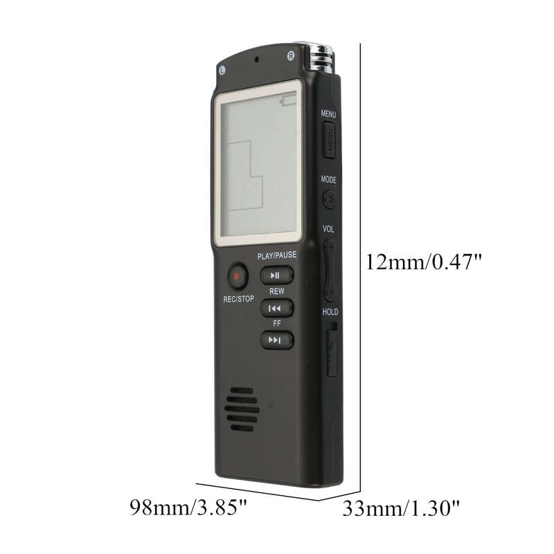 8GB 16GB Rechargeable USB Digital Audio Voice Recorder Dictaphone MP3 Player - 0.14kg