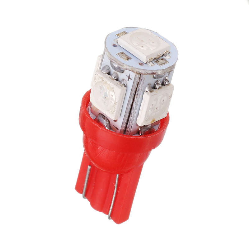 Set 25pcs T5 5050 1SMD 10pcs T10 5050 5SMD LED Car Side Marker Lights Wedge Reading Instrument Bulbs