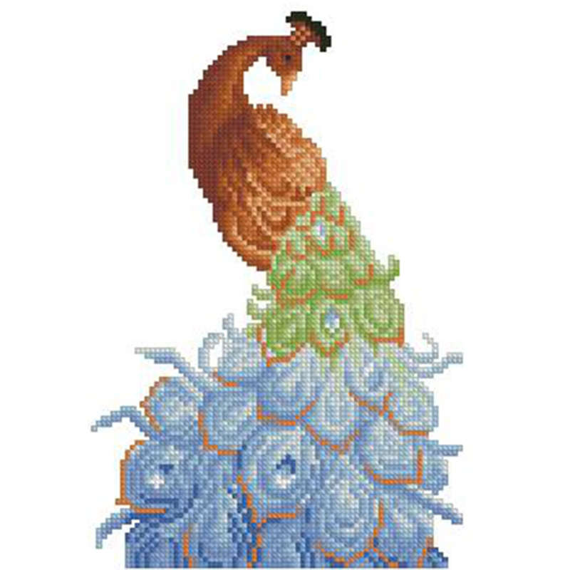 New 5D Diy Diamond Painting Beautiful Peacock Pictures Diamond Painting Cross Stitch Animals Needlew