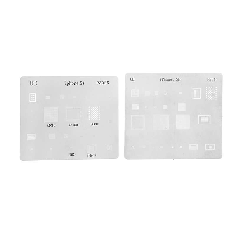 16pcs IC Chip BGA Reballing Stencil Set Solder Template for iPhone X 8 7 6s 6 Plus SE 5S 5C 5 4S 4