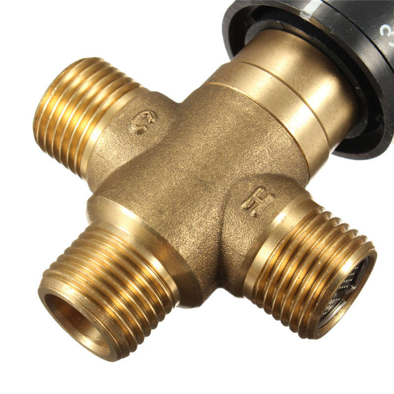 Brass Thermostatic Mixing Valve Bathroom Faucet Cartridges Temperature Contr