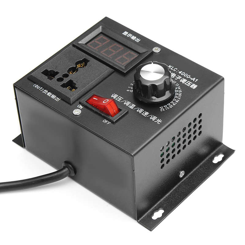 220V 4000W Universal Motor Speed Controller Variable Voltage Speed Regulator LED Display Motor Contr