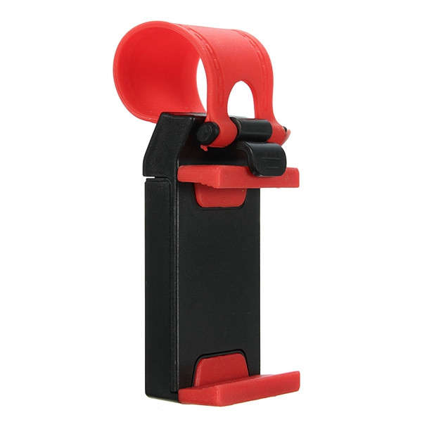 Universal Car Steel Ring Wheel Phone GPS Holder Bike Handlebar Clip Mount Bracket