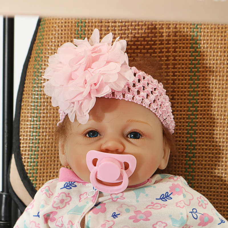 22" 55cm Lifelike Newborn Silicone Vinyl Reborn Baby Doll Handmade Reborn Dolls