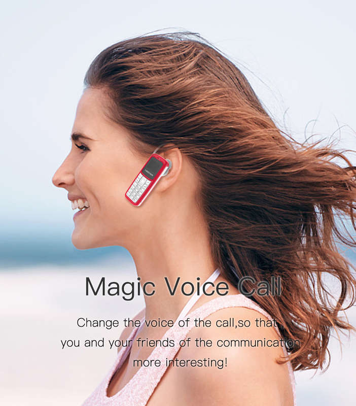 L8Star BM30 0.66 inch OLED 220mAh Bluetooth Dialer Voice Changer MP3 Music Player Mini Card Phone -