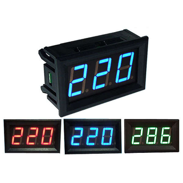 0.56 Inch AC70-500V Mini Digital Voltmeter Voltage Panel Meter AC Voltage LED Displa... (COLOR: RED)