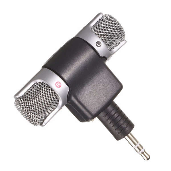 External Microphone with Mic Adapter Standard Frame Kit Fit for GoPro Hero 4 3 Plus 3