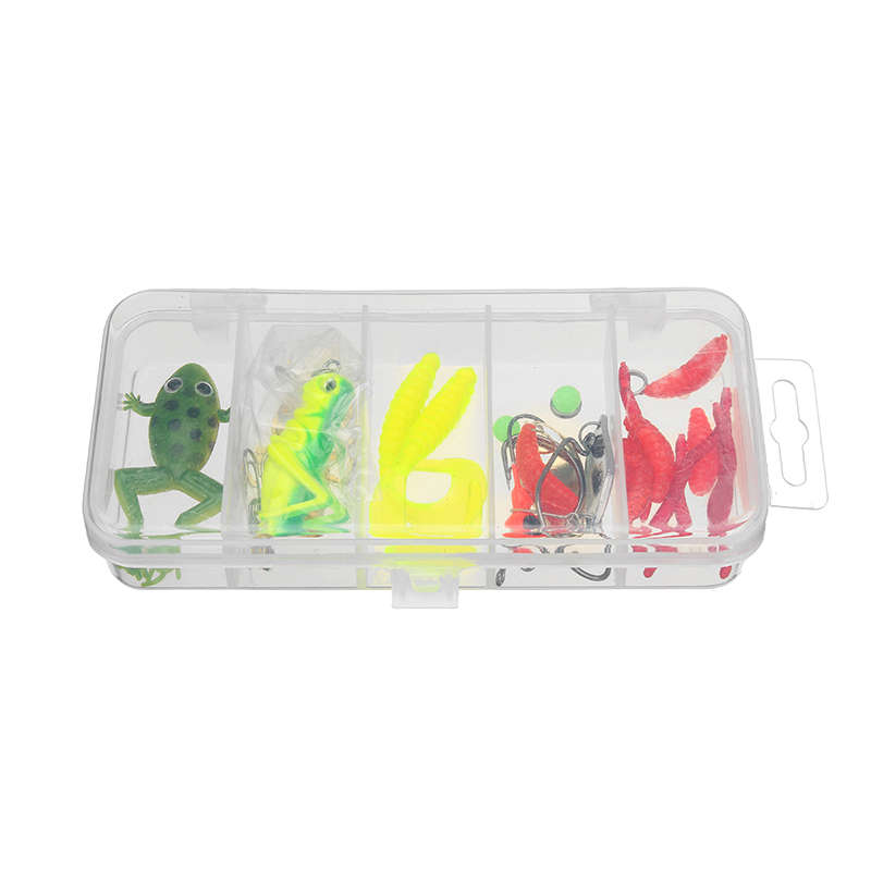 24/72/83Pcs/Set Soft Hard Fishing Lure With Box Set Small Lure Bass Crank Bait Hooks Kit