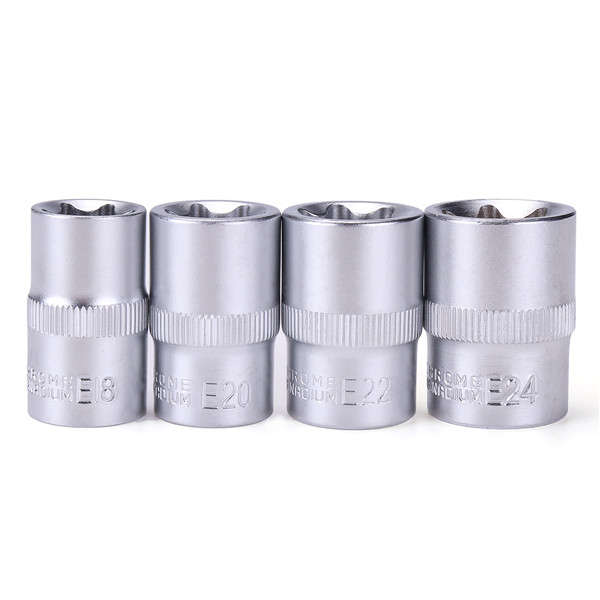 Tamper Proof E4-E24 Torx Star Bit Socket Set Female E Type Socket