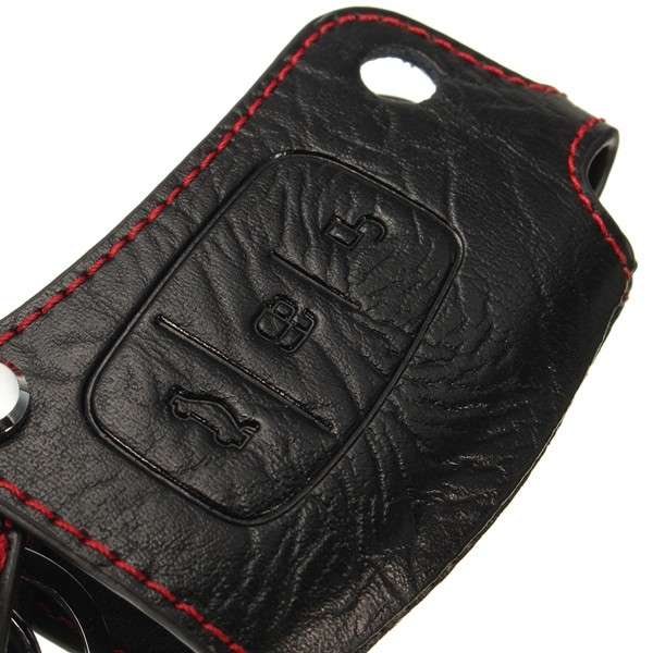 PU Leather Remote Key Holder Case Cover Bag Fob for FORD FOCUS FIESTA MONDEO 3B