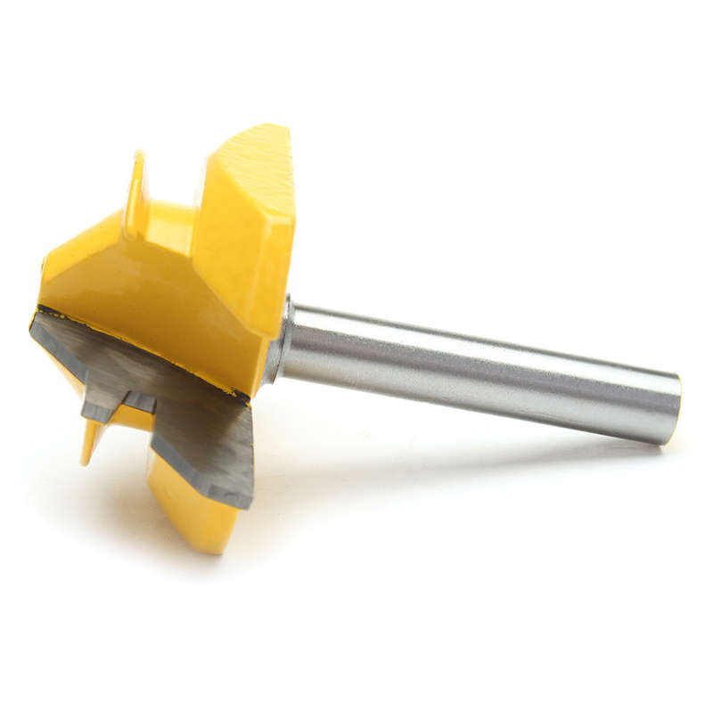 45 Degree Lock Miter Glue Joint Router Bit Woodworking Cutter 8mm Shank Diameter