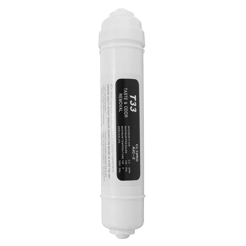 5 Stage Filter Reverse Osmosis Replacement Water Filters Set with 75 GPD Membrane CTO GAC T33