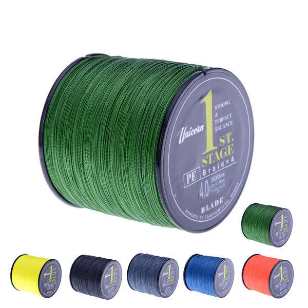 SeaKnight Brand 500M PE Braided Fishing Line Multifilament 20-60LB Fis... (COLOR: GREEN | SIZE: 2.0)