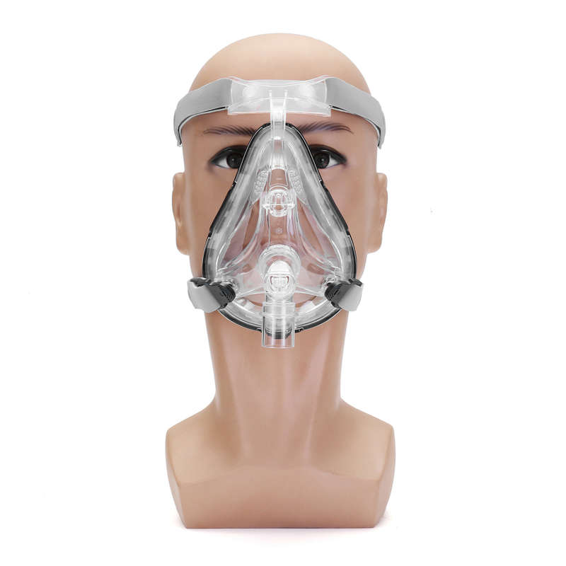 Silicone Gel FM FM1 Nasal Mask Headgear Masks Interface Sleep & Snore Strap Full-Face Mask (SIZE: L)