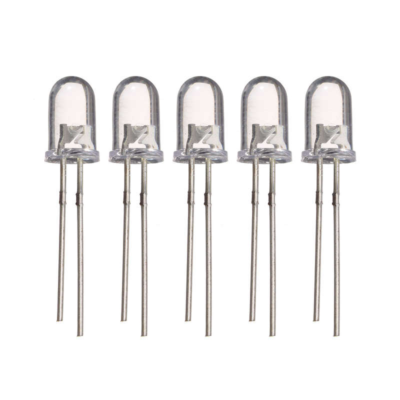 10/50/100PCS 5mm 2 Pin LED Ultra Bright Light Bulb Lamp 5 Colors