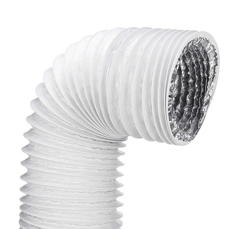 180cm PVC Aluminum Foil Universal Portable Air Conditioner Exhaust Hose 12.5cm Dia