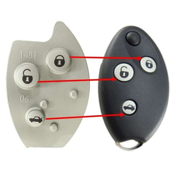 3 Buttons Flip Remote Key