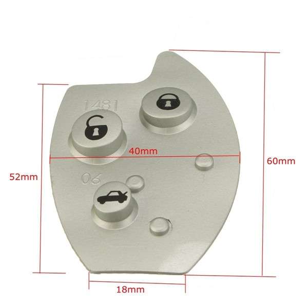 3 Buttons Flip Remote Key