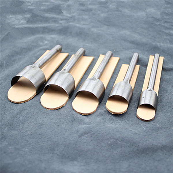7pcs 10-40mm Steel Leather Punch Craft Half-Round Cutter V Shape Punch